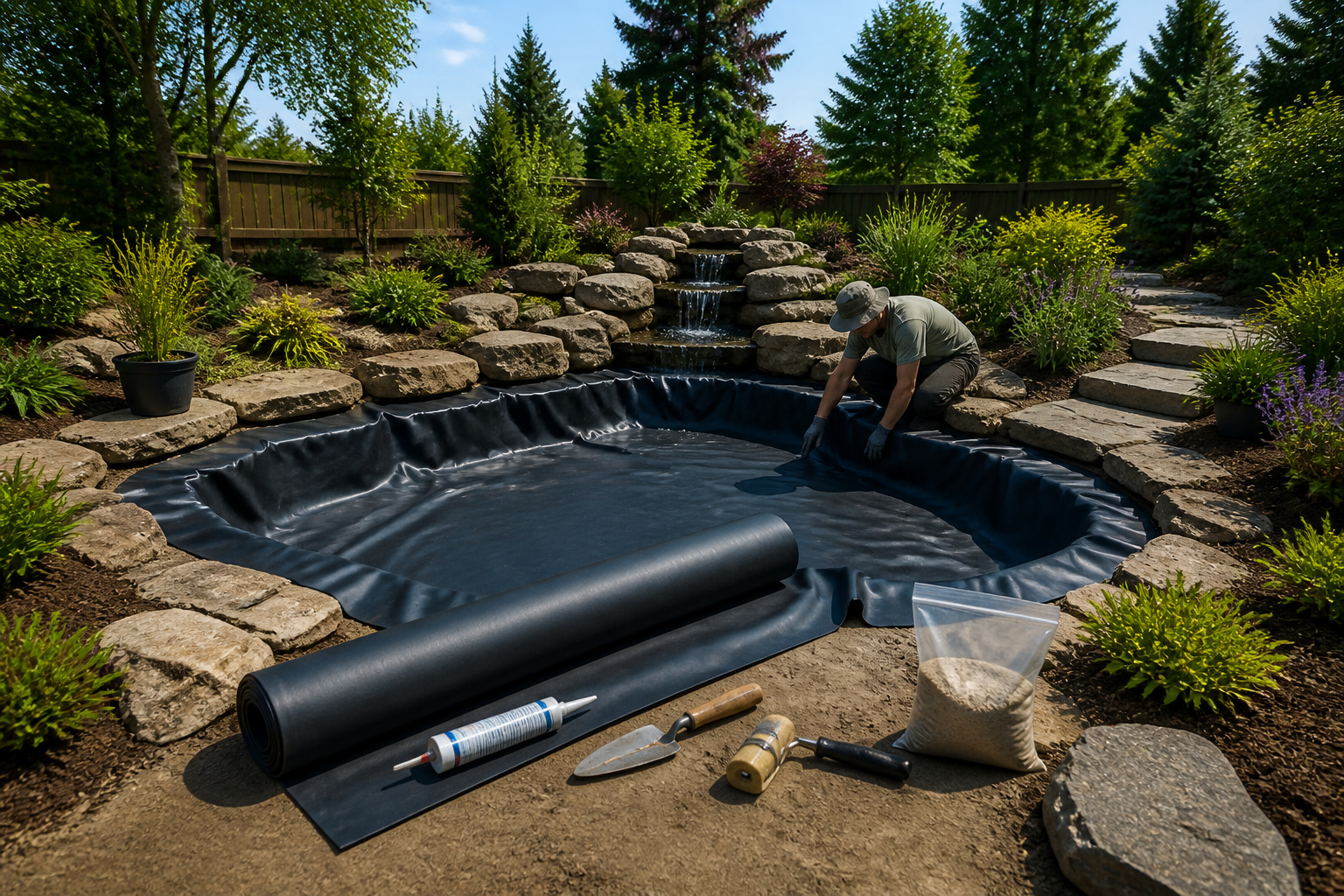 Installation dune membrane detang